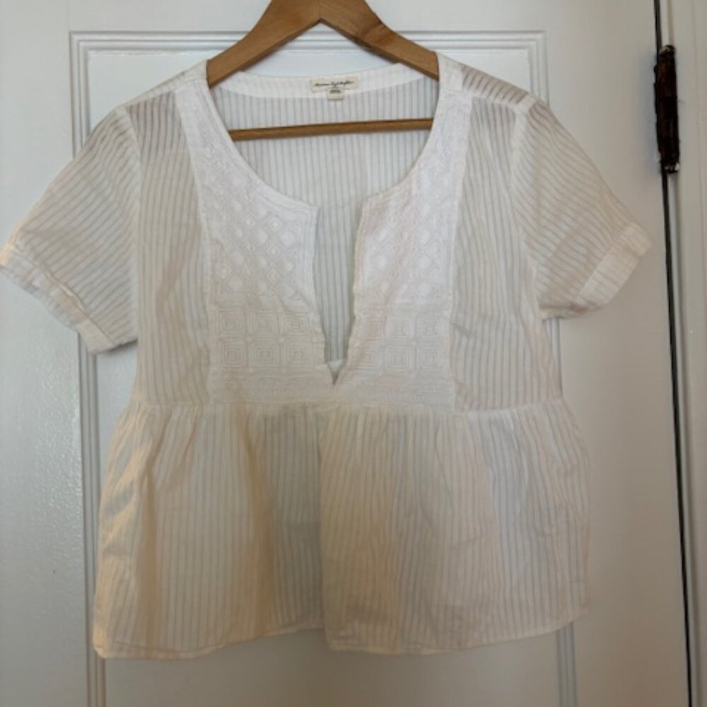 White American Eagle Top